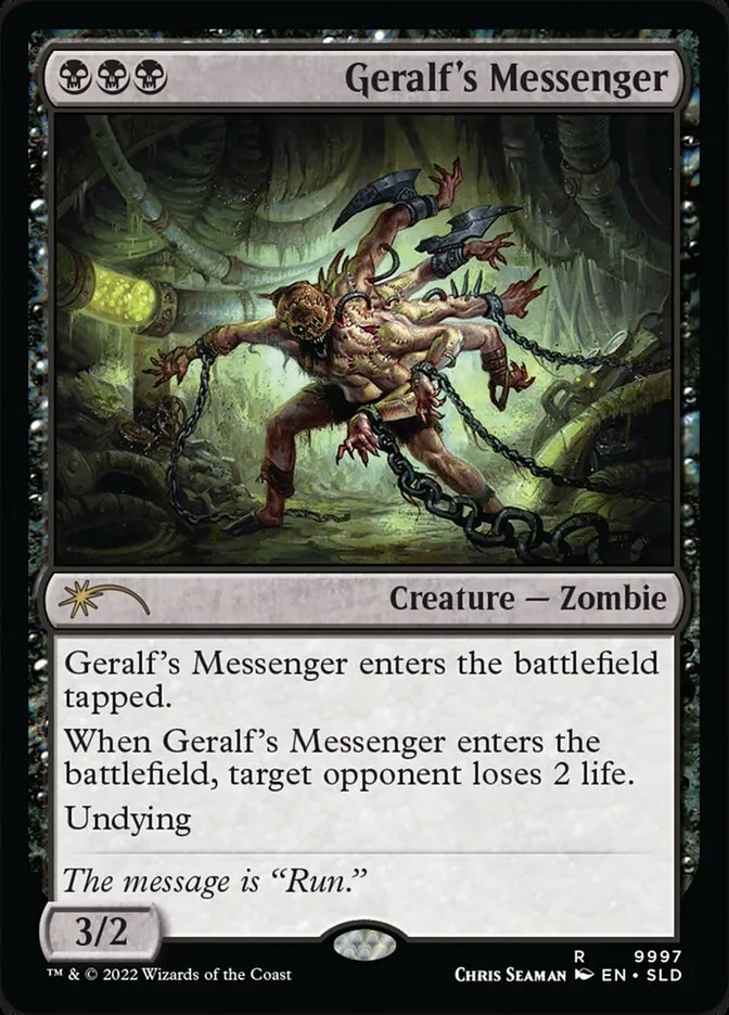 Geralf's Messenger Front Face