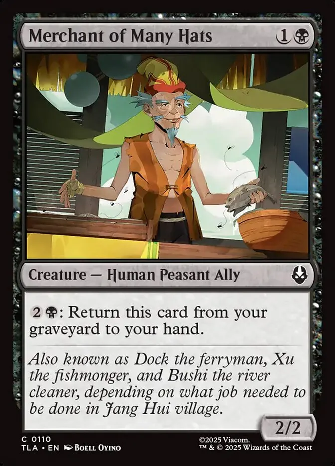 Merchant of Many Hats Front Face