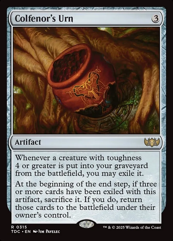 Colfenor's Urn Front Face