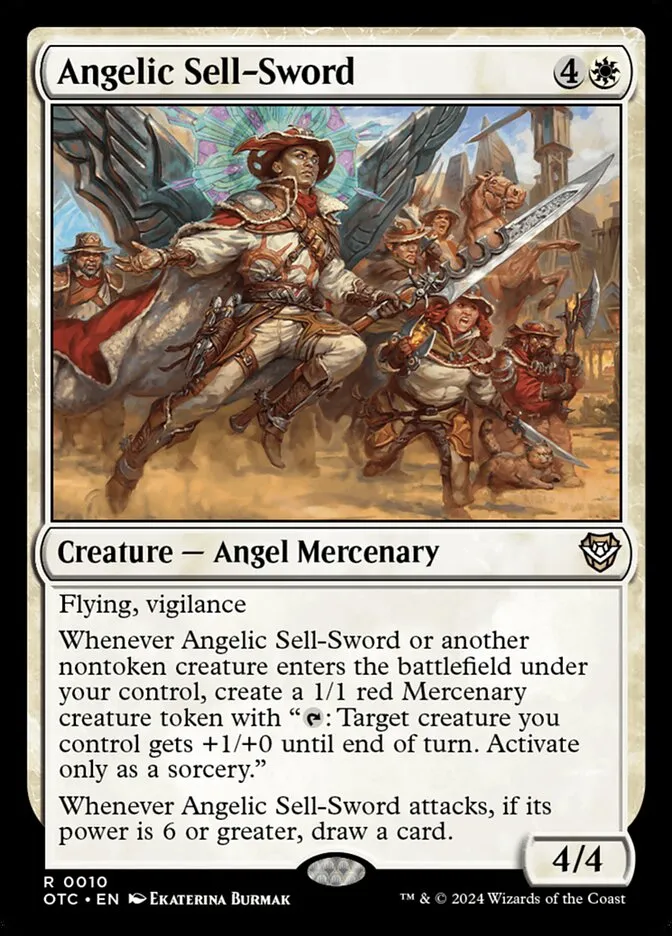 Angelic Sell-Sword Front Face
