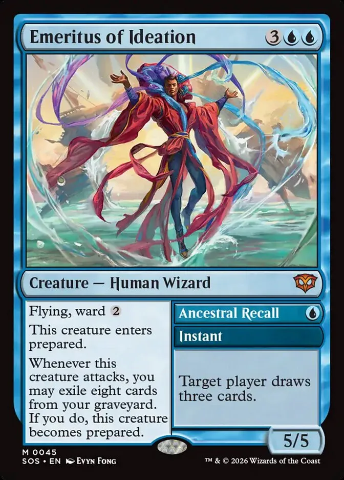 Emeritus of Ideation // Ancestral Recall Front Face