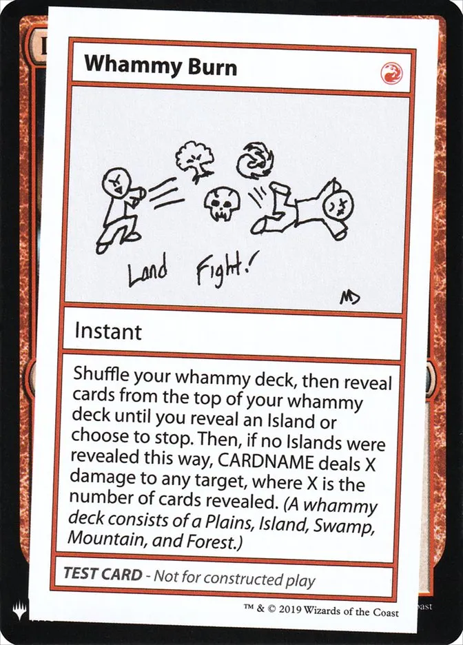 Whammy Burn Front Face