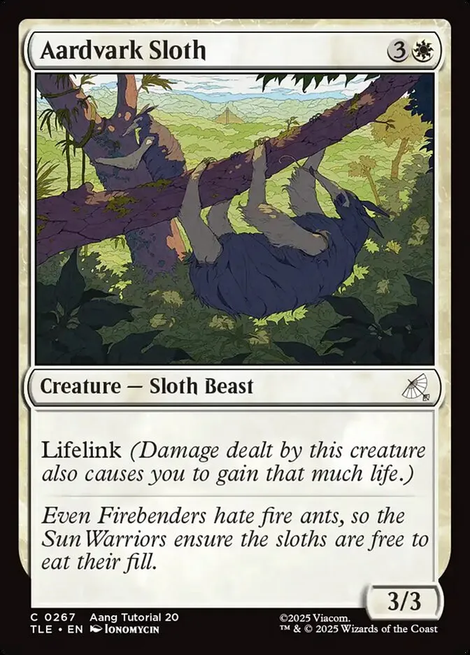 Aardvark Sloth Front Face