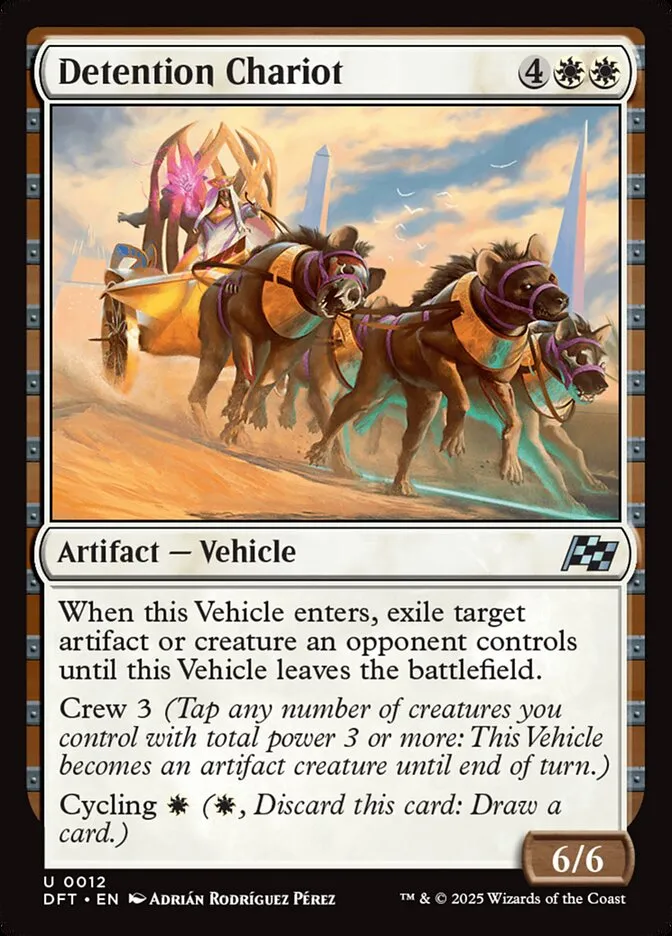 Detention Chariot Front Face