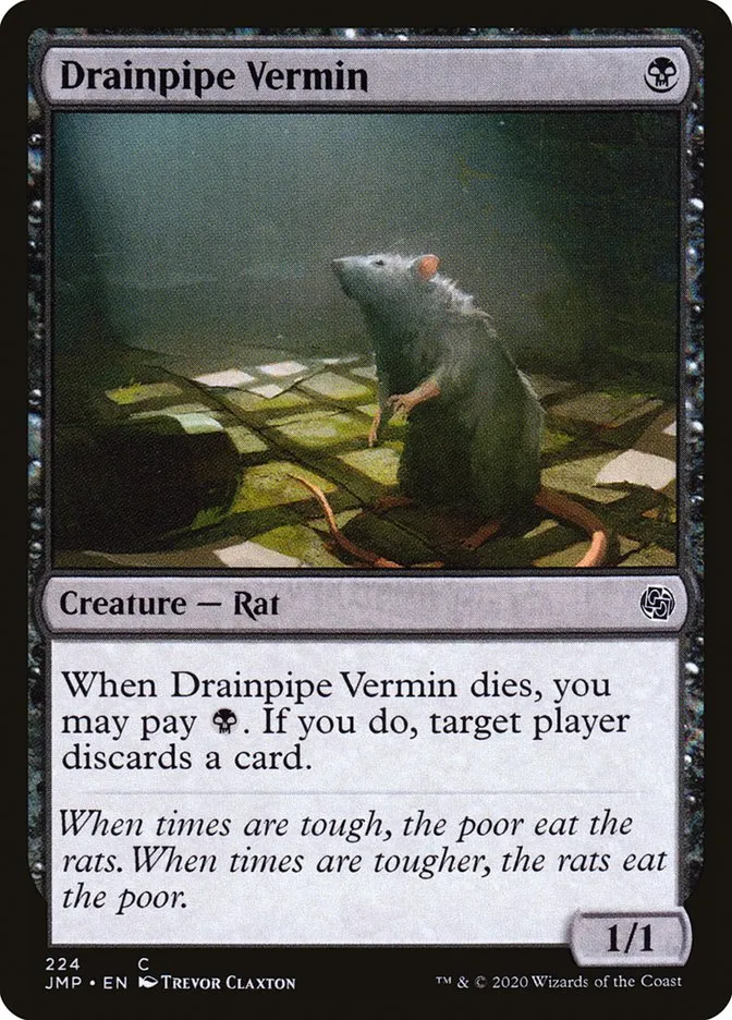 Drainpipe Vermin Front Face