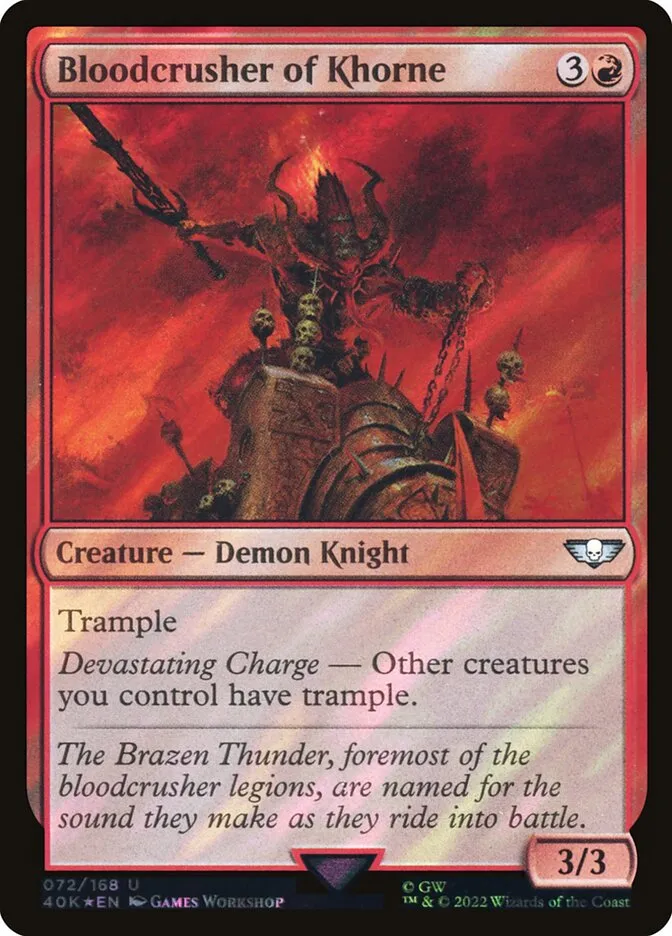 Bloodcrusher of Khorne Front Face