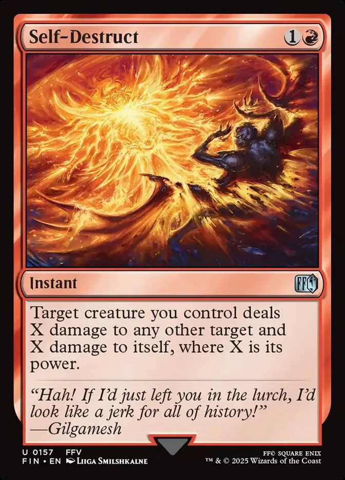 Self-Destruct Front Face