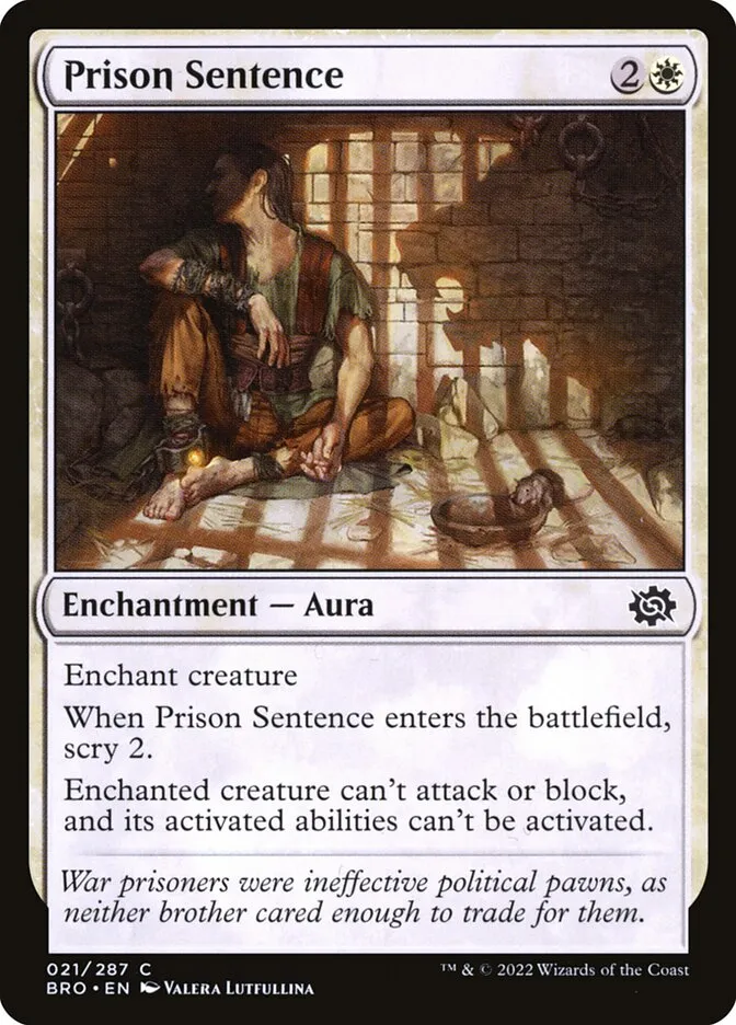 Prison Sentence Front Face
