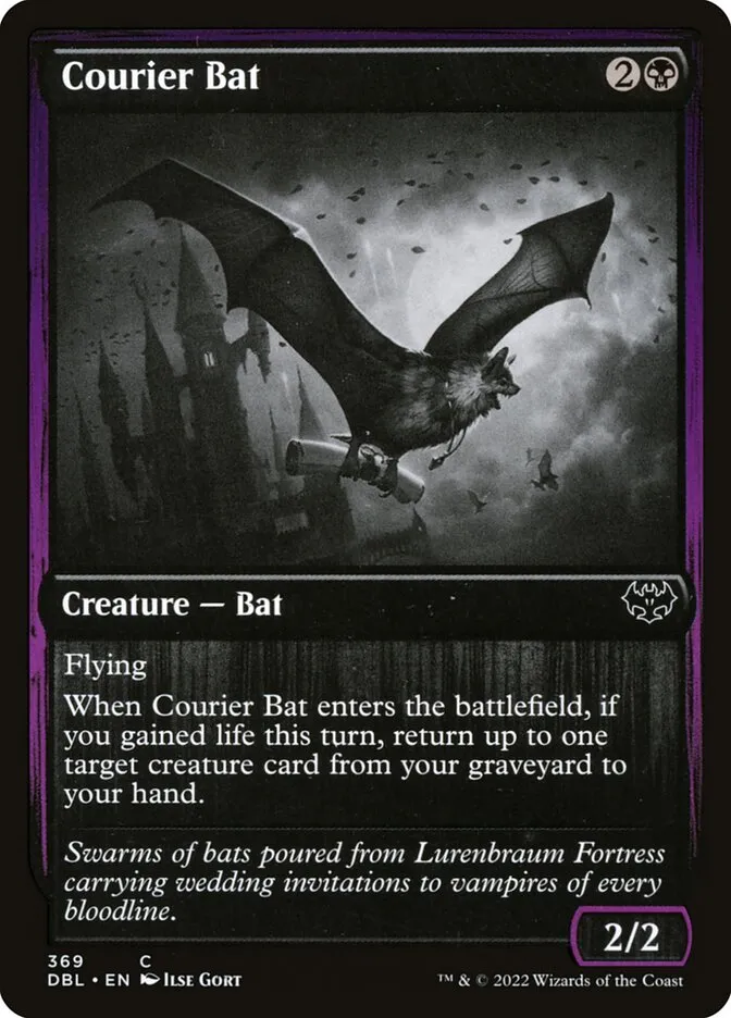 Courier Bat Front Face