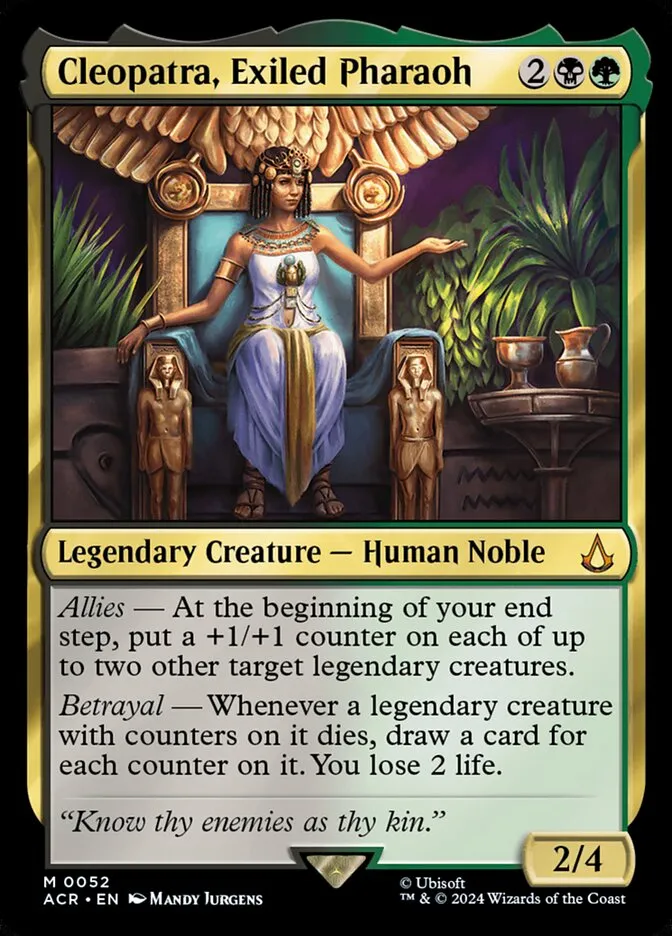 Cleopatra, Exiled Pharaoh Front Face