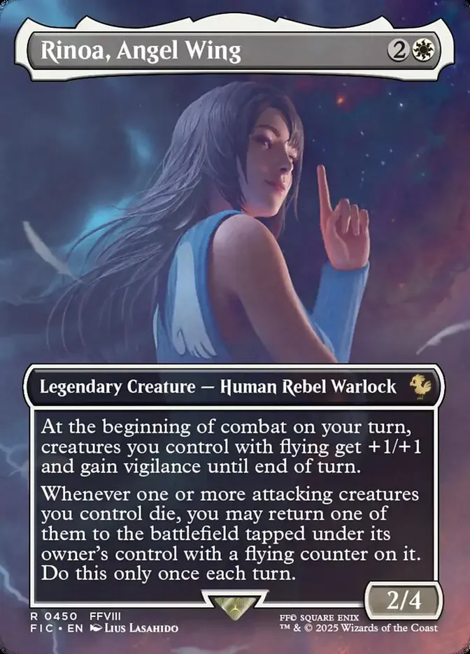 Rinoa, Angel Wing Front Face