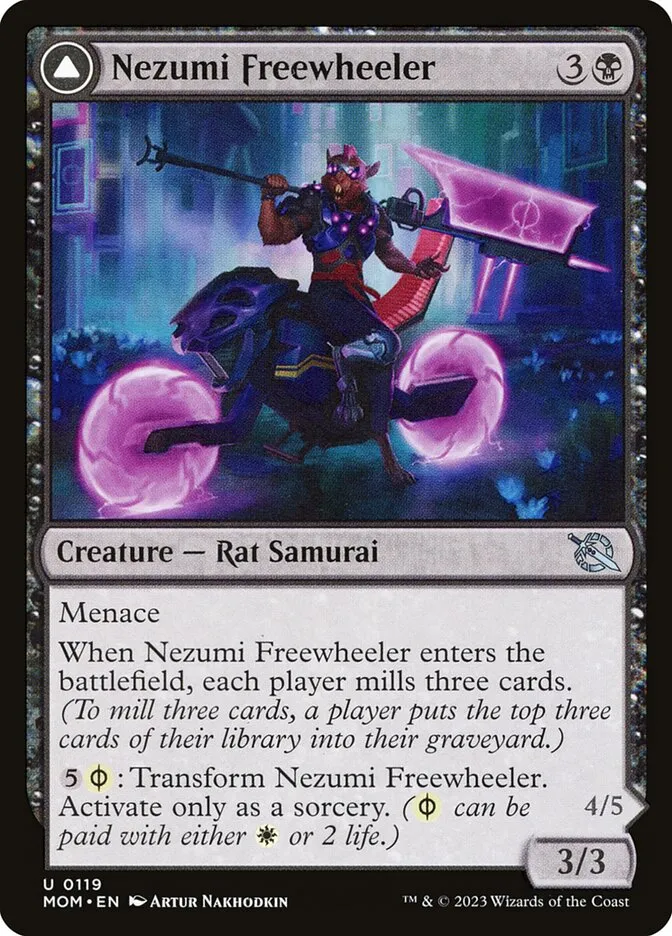 Nezumi Freewheeler // Hideous Fleshwheeler Front Face