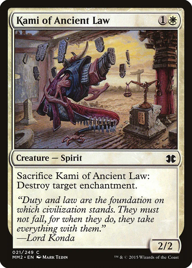Kami of Ancient Law Front Face