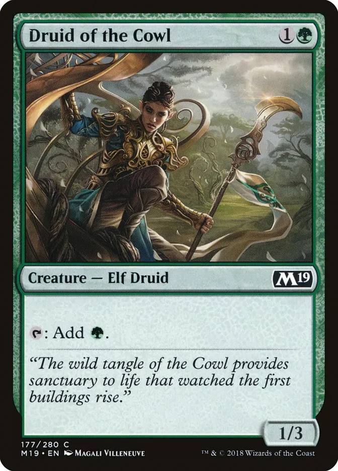 Druid of the Cowl Front Face