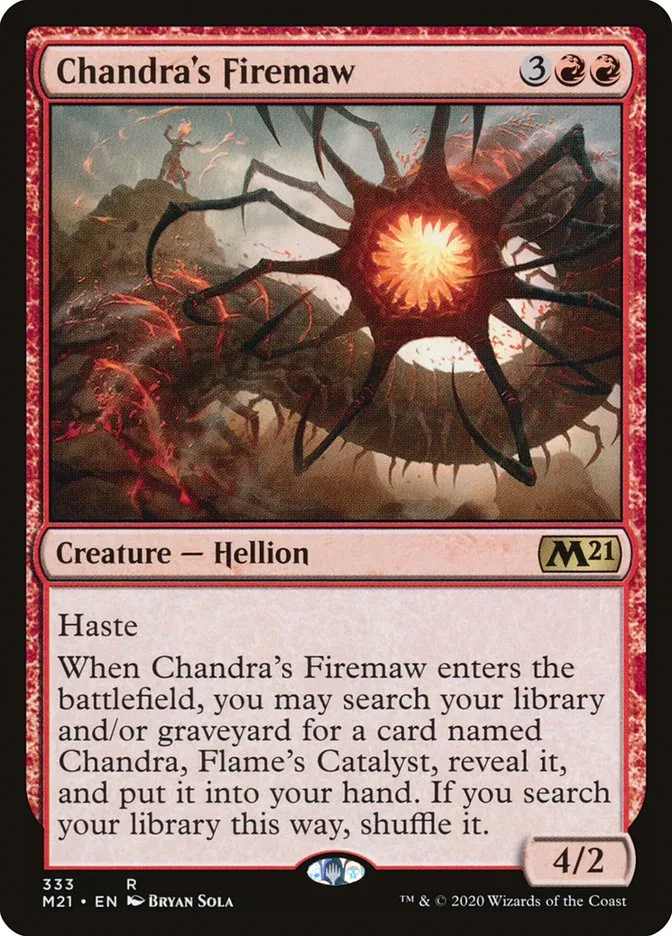 Chandra's Firemaw Front Face