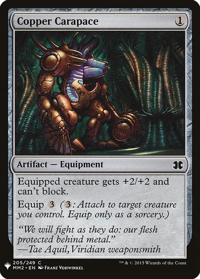 Copper Carapace Front Face