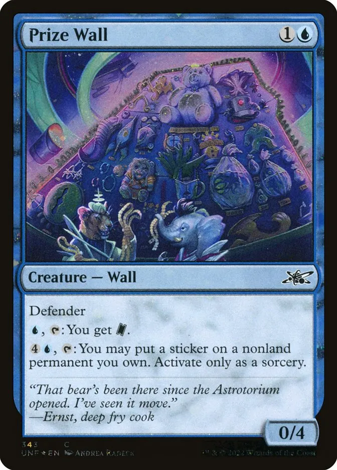 Prize Wall Front Face