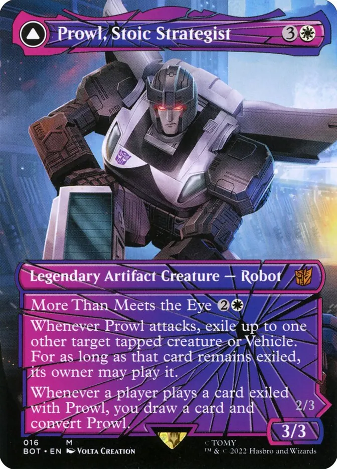 Prowl, Stoic Strategist // Prowl, Pursuit Vehicle Front Face