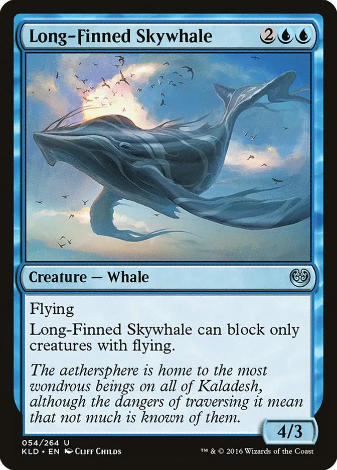 Long-Finned Skywhale Front Face