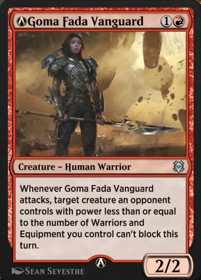 A-Goma Fada Vanguard Front Face