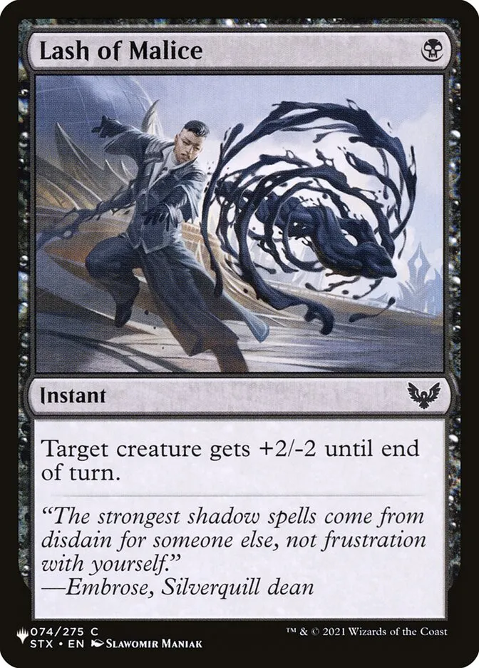 Lash of Malice Front Face