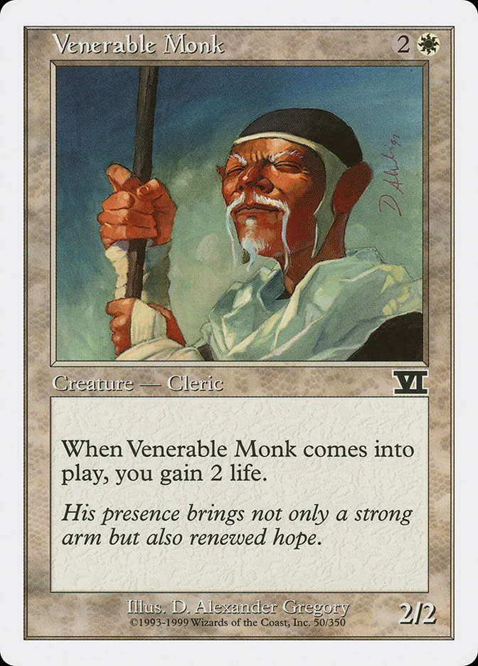 Venerable Monk Front Face