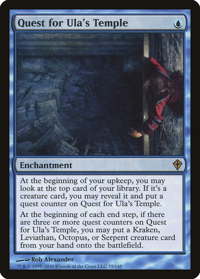 Quest for Ula's Temple Front Face