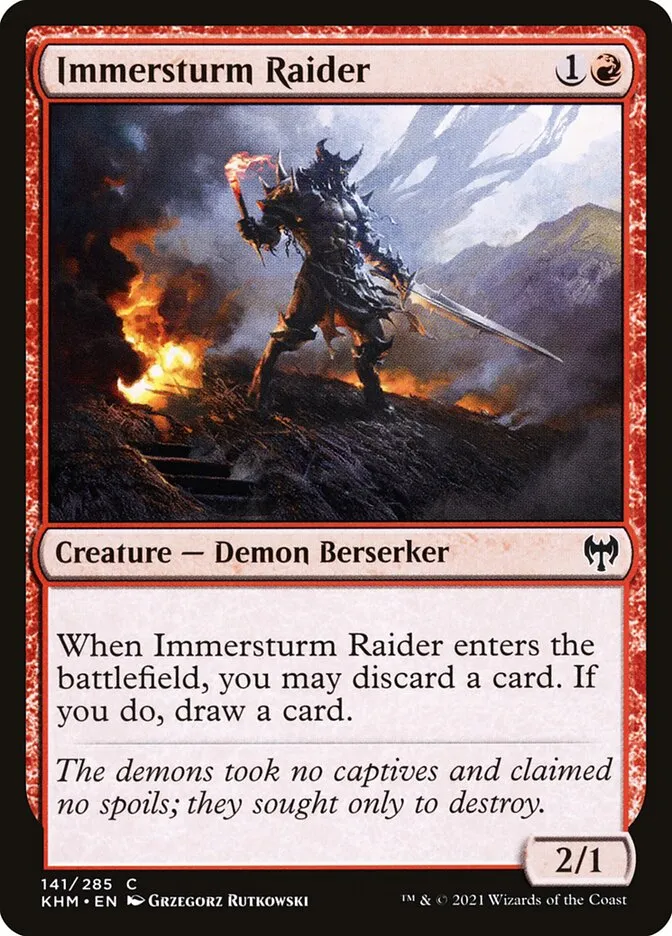Immersturm Raider Front Face