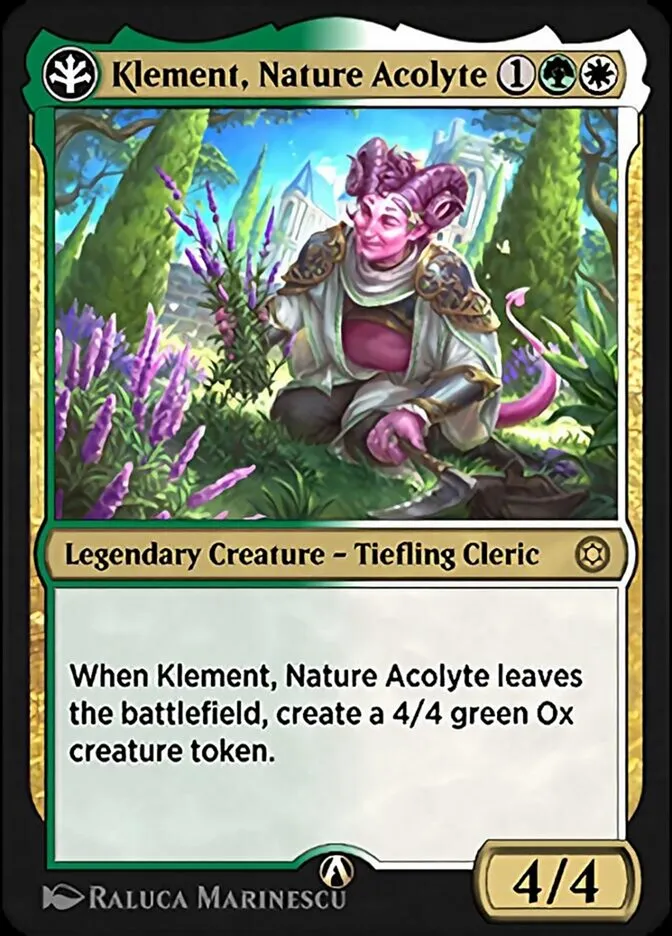 Klement, Nature Acolyte Front Face