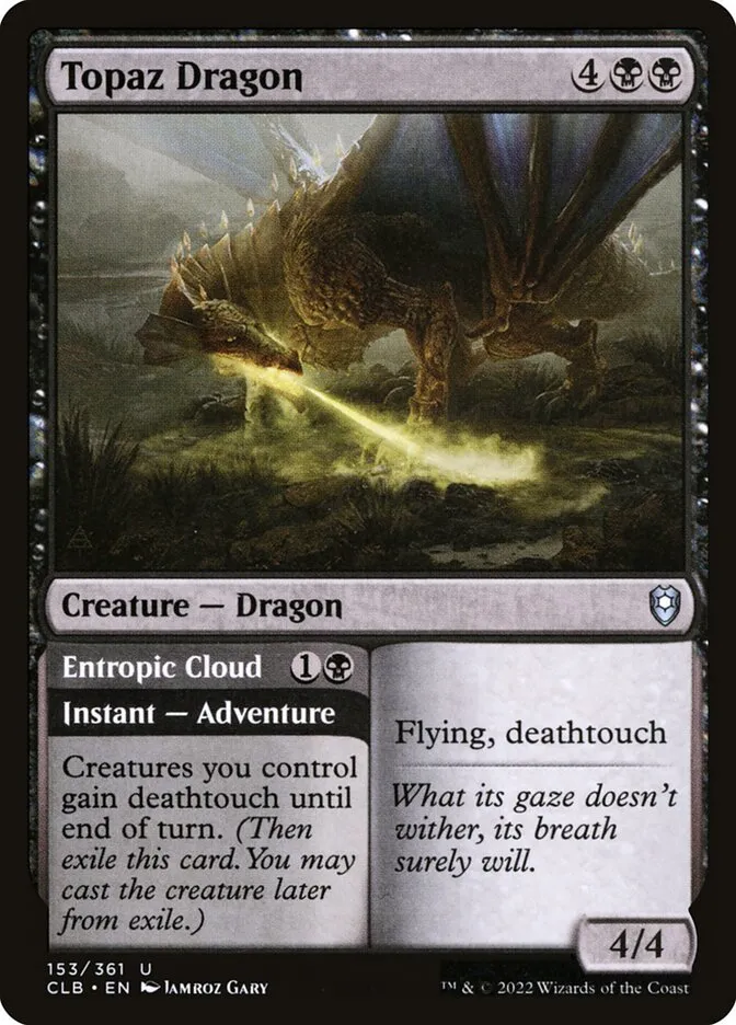 Topaz Dragon // Entropic Cloud Front Face