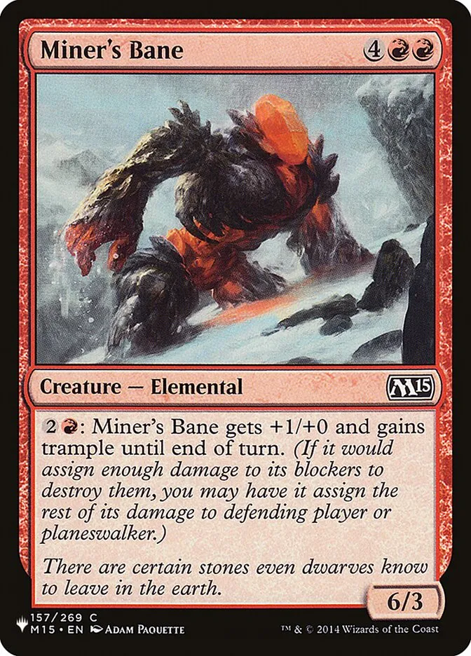 Miner's Bane Front Face