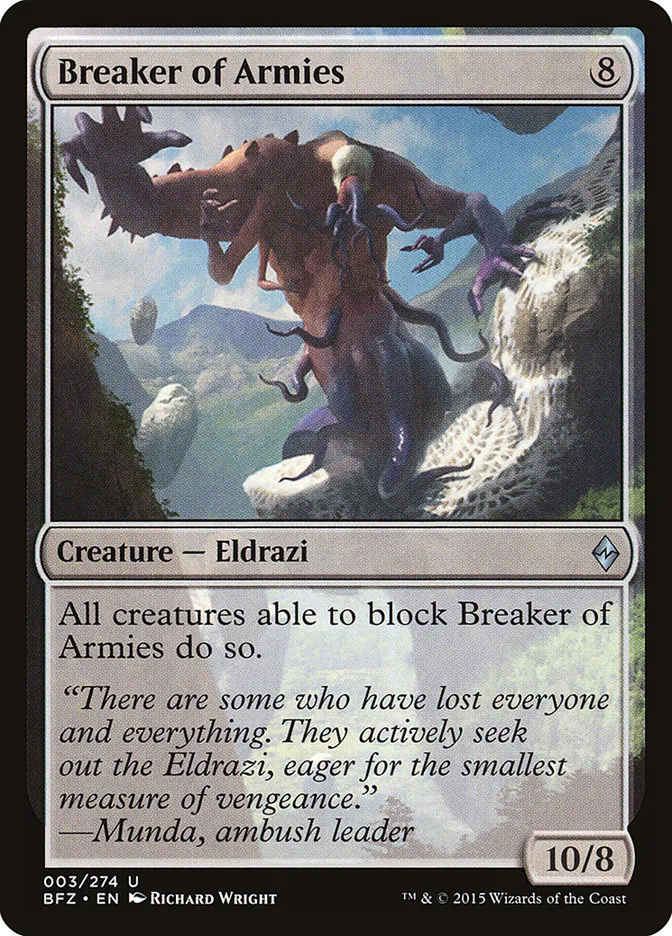 Breaker of Armies Front Face