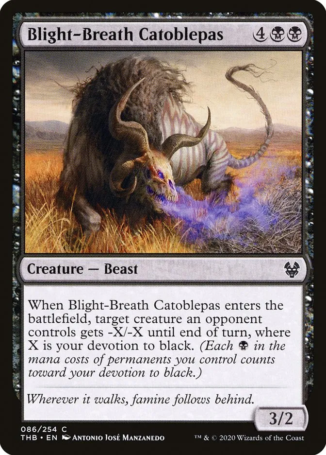 Blight-Breath Catoblepas Front Face