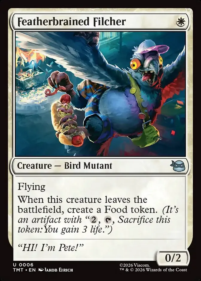 Featherbrained Filcher Front Face