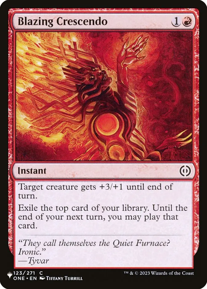 Blazing Crescendo Front Face