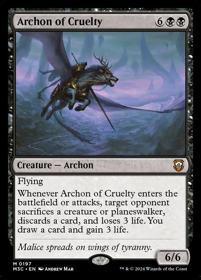 Archon of Cruelty Front Face