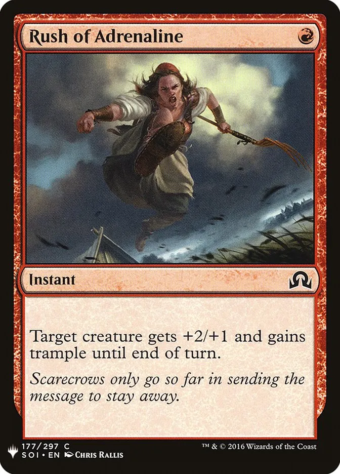 Rush of Adrenaline Front Face
