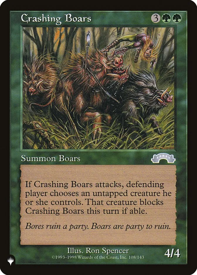 Crashing Boars Front Face
