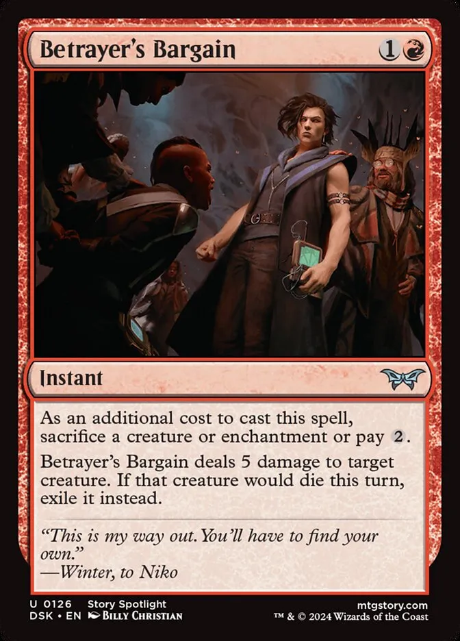 Betrayer's Bargain Front Face