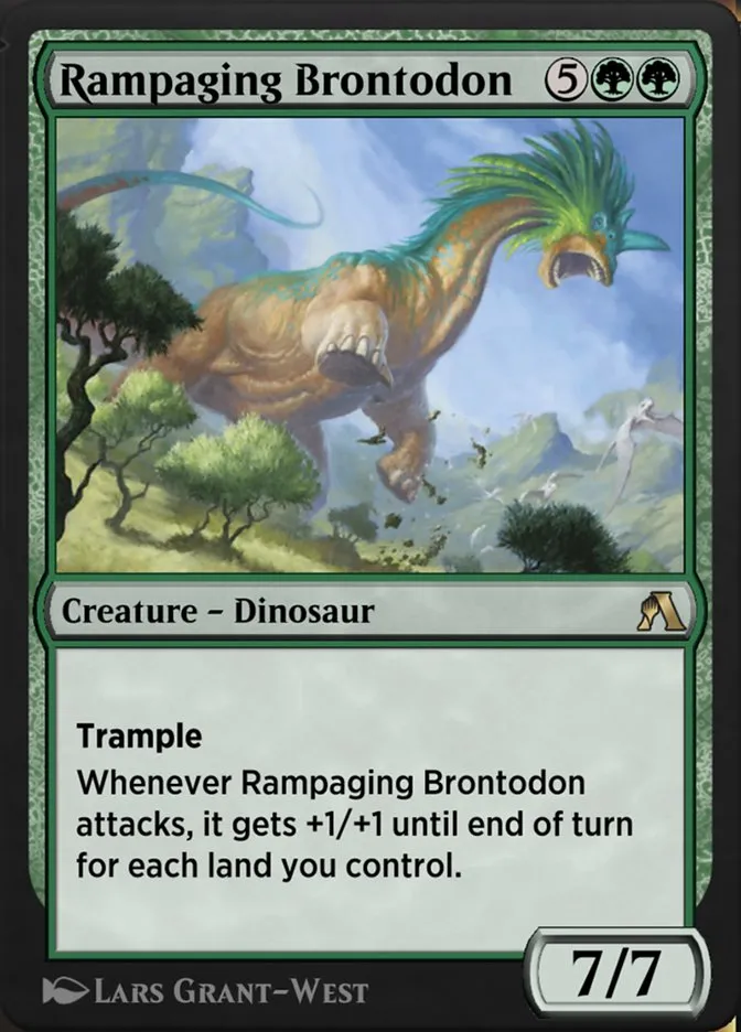 Rampaging Brontodon Front Face