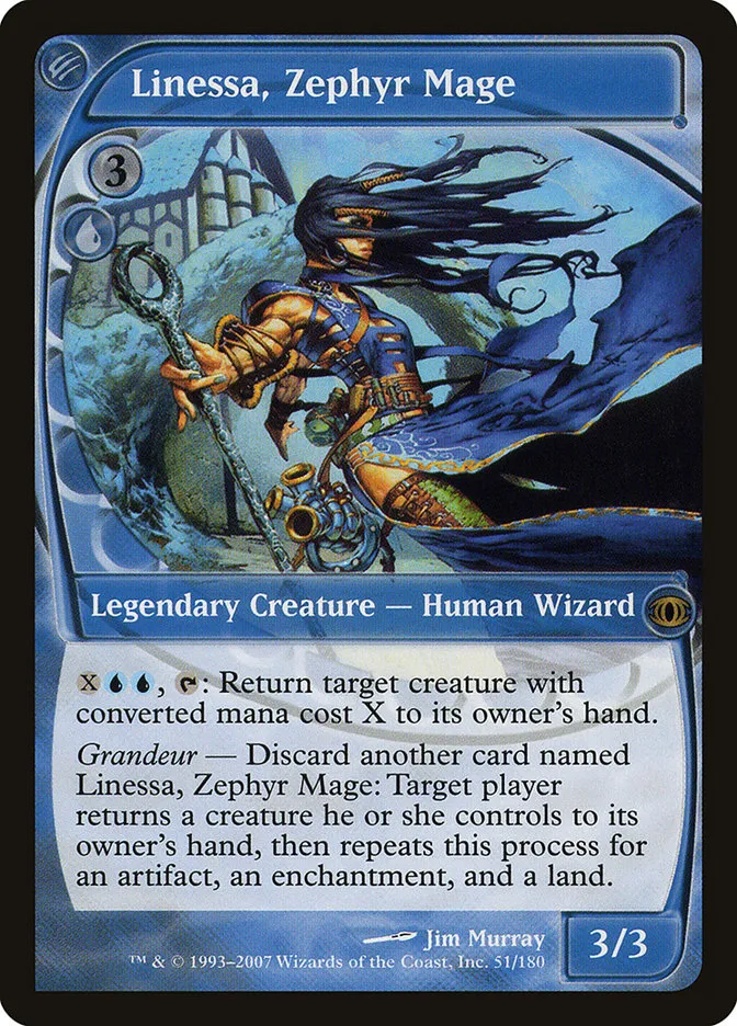 Linessa, Zephyr Mage Front Face
