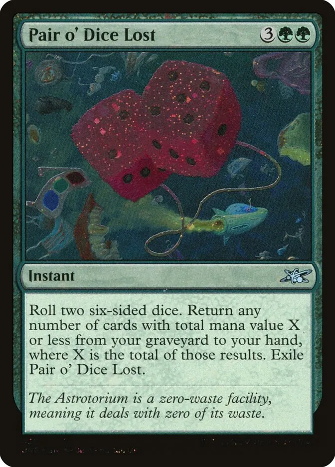 Pair o' Dice Lost Front Face