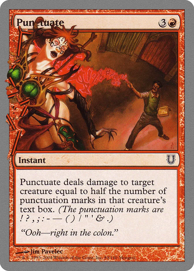 Punctuate Front Face