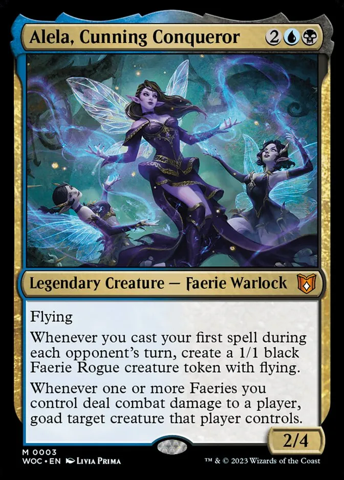 Alela, Cunning Conqueror Front Face