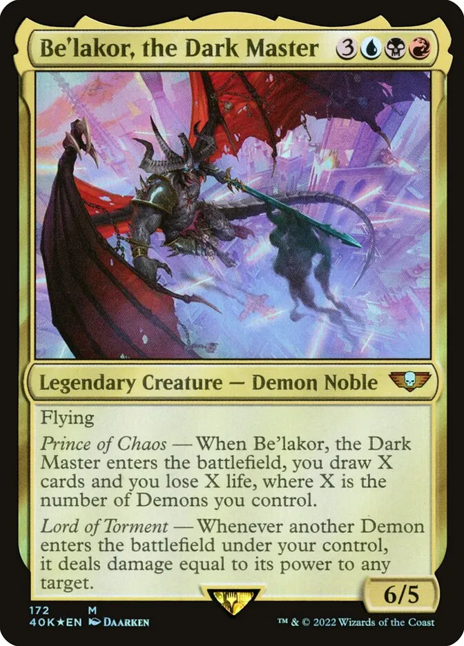 Be'lakor, the Dark Master Front Face
