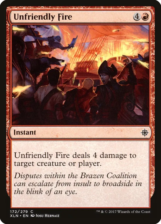 Unfriendly Fire Front Face