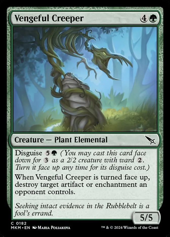 Vengeful Creeper Front Face