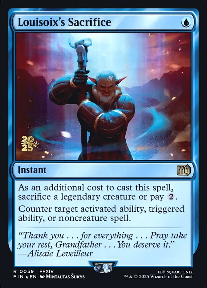 Louisoix's Sacrifice Front Face
