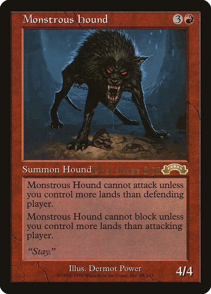 Monstrous Hound Front Face
