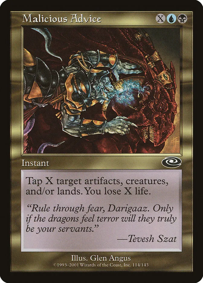 Malicious Advice Front Face
